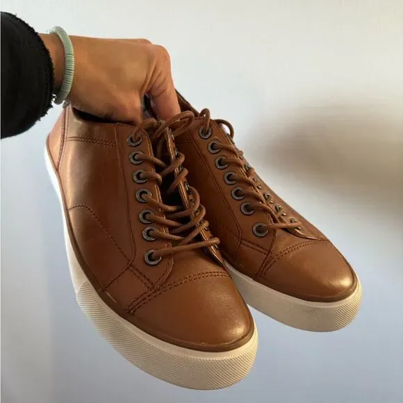 COACH Low Line Low Top Brown Black Leather Sneakers Shoes Casual Size 7 D - Picture 6 of 12